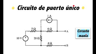 Circuito de un puerto  puerto único  Problema 41a quotElectric Circuits Fundamentals Francoquot [upl. by Nylsirhc526]