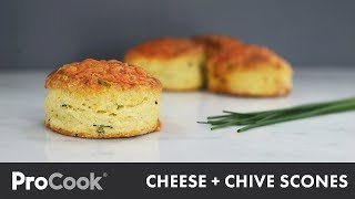 How to Make Cheese and Chive Scones  Easy Scone Recipe [upl. by Atinod]