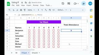 How to Count Attendance Checkboxes in Google Sheets  Quick Tutorial  Count Boxes [upl. by Balas905]