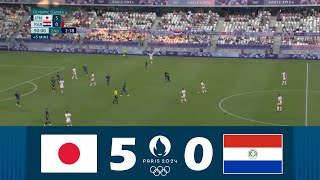 日本 vs パラグアイ 50  2024 年パリオリンピック男子サッカー競技大会 試合ハイライト！ [upl. by Alimhaj]