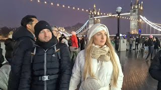 🎄☃️ LONDON CHRISTMAS MARKET 2022 TOWER BRIDGE CHRISTMAS MARKET LONDON WALKING TOUR 4K [upl. by Naesed]