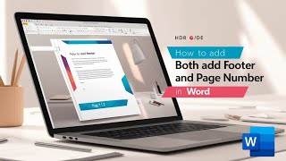 How to add both footer and page number in word [upl. by Redyr723]