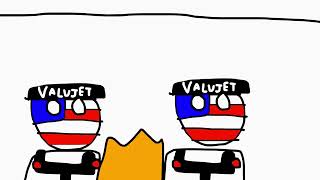 Valujet Flight 592 in countryballs animated [upl. by Krueger557]