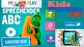 Sprechendes ABC by HeyClaycom App Demo Preview Talking ABC German version [upl. by Nyrehtak]