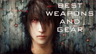 Final Fantasy 15  BEST WEAPONS AND GEAR END GAME LVL 99 FFXV  PS4 Final Fantasy 15 [upl. by Arimat124]