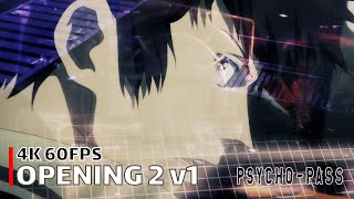 PsychoPass  Opening 2 v1 【Out of Control】 4K 60FPS Creditless  CC [upl. by Er]