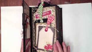 Vertical Paper Bag Mini Album Tutorial [upl. by Fiorenze785]