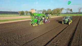 Poel Bloembollen aan het bollen planten in de Beemster [upl. by Elin]