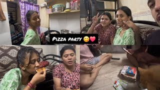 Vlog no 17  aaj vanshu aali ghari  Ani aaj keli pizza party 😍😁  mrandmrspalande❤️ [upl. by Proudfoot735]