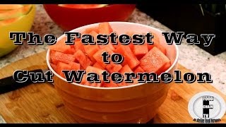 How to cut a watermelon in less than 1 minute  Food Chain TV [upl. by Ettenor]