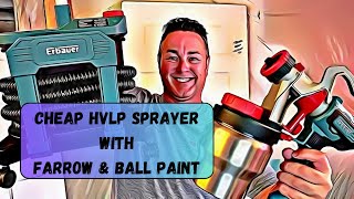 Erbauer ESP800 HVLP sprayer  Farrow and Ball Paint [upl. by Anivla276]