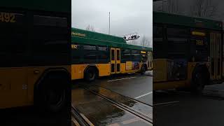 🚌🚌King county Metro bus routeNo165 to Green River College crossing railroad train track ASMR USA [upl. by Most]