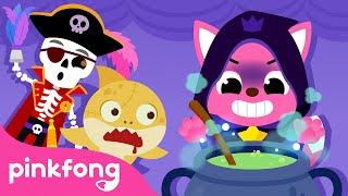 Halloween Party with Baby Shark amp The Wiggles  Halloween Songs  Pinkfong x thewiggles [upl. by Aihseken]