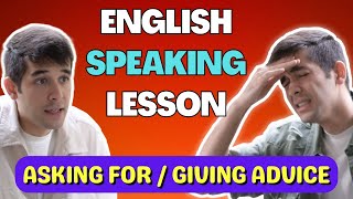 English Speaking Lesson asking for amp giving advice [upl. by Eugor]