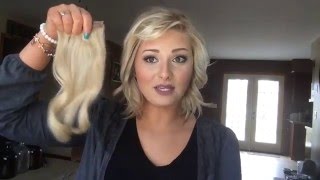 How To Blend Short Hair With Queen C Hair Extensions [upl. by Itteb565]