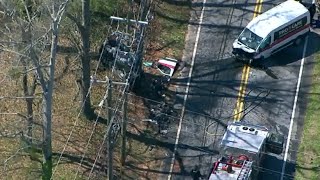 2 killed in medical transport van SUV crash in Atlanta police say [upl. by Spalla67]