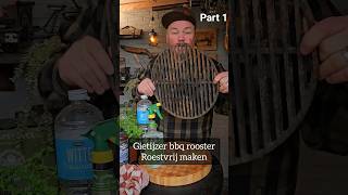 bbq kamado rooster roestvrij maken [upl. by Lipman257]