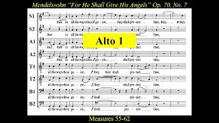 Mendelssohn  OP70  Elijah 07 For He Shall Give His Angels  Alto1 [upl. by Marlette918]