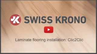 Laminate Flooring Installation for Clic2Clic by Swiss Krono [upl. by Searle]