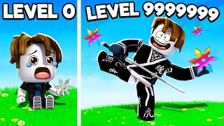 I BECAME A LEVEL 999999999 NINJA  ROBLOX [upl. by Hirst70]