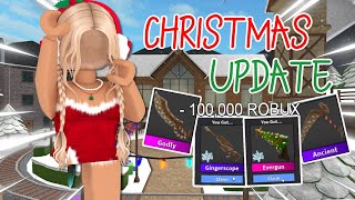 Buying EVERYTHING In The NEW MM2 CHRISTMAS UPDATE  Gameplay Murder Mystery 2 [upl. by Rianna]