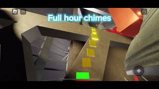 York minster chimes in Roblox  3 quarter chime  full hour chimes [upl. by Notslah73]