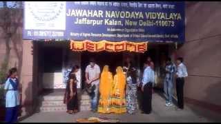 VIP Visit to JNV Jaffarpur Kalan [upl. by Ednyl]