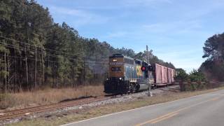 CSX Local Weyerhauser Rd Grifton NC [upl. by Rubina]