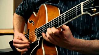 Sonntag J17X Archtop Jazz Guitar  med slow Swing w RhythmGroup  played by Andreas Schulz [upl. by Wiles]