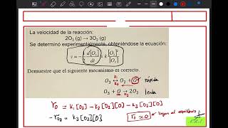 Modelo cinético a partir de un mecanismo de reacción EGEL PLUS IQUIM Parte 18 [upl. by Whitehurst]