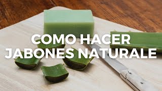 COMO HACER JABÓN ARTESANAL DE ALOE VERA JABON DE SABILA🪴🧼 [upl. by Ailel]