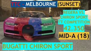 Regera vs Chiron Sport TTC  Bugatti Chiron Sport at Melbourne Sunset [upl. by Yanahc838]