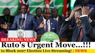 Breaking News Rutos Urgent Move to Block 2027 Election Live Streaming [upl. by Callean332]