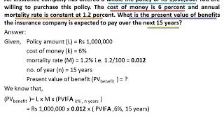 Life Insurance numericals with formula  by Bhoj Raj Pangeni [upl. by Ahens]