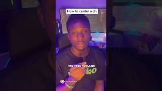 How to center I divshortstech webdev frontend coding [upl. by Furmark]