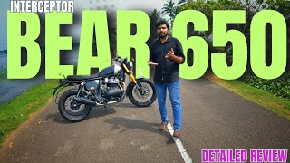 Royal enfield BEAR 650 MALAYALAM REVIEW  INTERCEPTOR BEAR 650 [upl. by Og325]