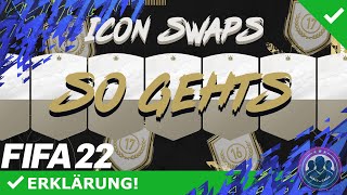 ICON SWAPS 1 😱😍 Die ERSTEN ICONTAUSCH Token ERKLÄRUNG  GermanDeutsch  FIFA 22 Ultimate Team [upl. by Legnaesoj]