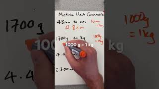 Metric unit conversion gcsemaths [upl. by Teerpnam]