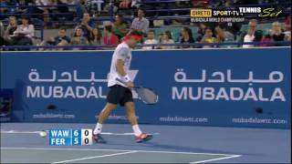 Stan Wawrinka vs David Ferrer SET 1 Highlights HD Mubadala ABU DHABI 2016 [upl. by Nairrad114]