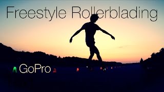 Freestyle rollerblading day amp night 🌞🌜 [upl. by Kistner]