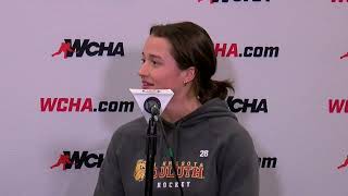 2024 Kwik Trip WCHA Final Faceoff Interview with UMDs Nina JobstSmith [upl. by Linc]