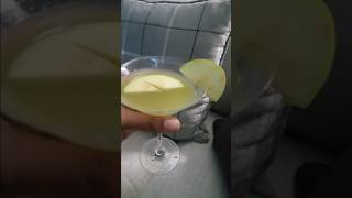 Refreshing Green Apple Martini 🍏 Titos Vodka  lime  honey sweetened lemon [upl. by Darell574]