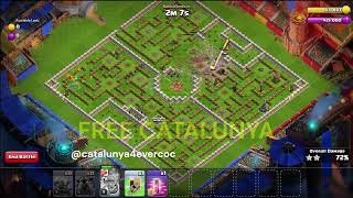 140 CardHappy  Halands challenge  Clash of Clans  World Record Strategycatalunya4evercoc [upl. by Alaikim]