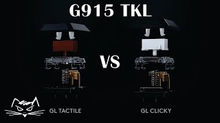 Logitech G915 Keyboard  GL Tactile vs GL Clicky [upl. by Isnyl533]