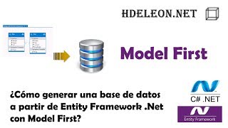 ¿Cómo generar una base de datos a partir de Entity Framework Net con Model First  C Net [upl. by Inalan]