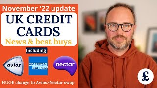 BIG AviosAmex to Nectar points cut 0 stoozing card bonus amp more UK Credit Card news Nov 2022 [upl. by Beeck]