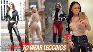 Top 10 Leather Leggings Outfits Of The Week  How To Style Leggings Fashion Right  QampA GRWM Blog [upl. by Dodi259]