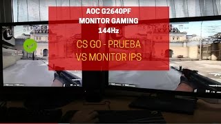 Monitor gaming 144hz Freesync vs Monitor IPS en CS GO configuración [upl. by Zsuedat932]