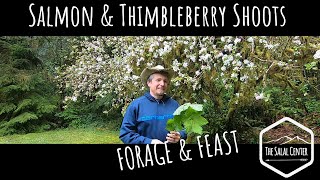 Salmonberry amp Thimbleberry Shoots  Forage Facts amp Feast [upl. by Etra]