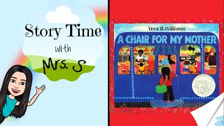 A Chair for My Mother by Vera B Williams  Read Aloud  Story Time with Mrs S [upl. by Pitarys]